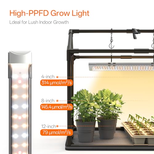 Bstrip Mini Indoor Greenhouse with Grow Light, Tabletop Seed Starting Tent