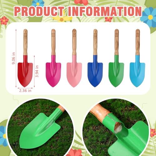 Liliful Mini Garden Shovel Set Colorful Small Shovel for Gardening, 42 Pcs