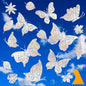 YUOROS 30 Anti Collision Window Decals for Bird Strike Prevention - color: Butterfly, Leaf