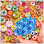 Mini Glow In The Dark Animal Resin Models, Resin Animals Mystery Bags, Individually Wrapped Blind Bags Tiny Animal Figurines, Collectible Mini Animals For Fairy Garden, DIY Crafts (50, Doughnut) - color: Doughnut