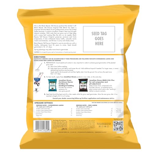 Jonathan Green Black Beauty Tall Fescue Grass Seed Blend - 7 lb - size: 7 lb
