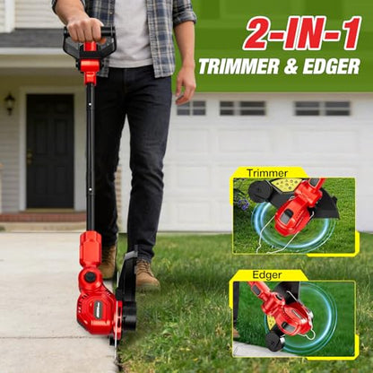 HEINPRO Cordless String Trimmer Compatible with Milwaukee M18 Battery - size: 12-INCH
