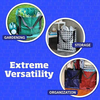 DURASACK Heavy Duty Storage Tote Bag 22-Gallon, Gray - color: Gray, size: Single
