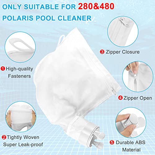 AMI PARTS 3 Pack Pool Cleaner Bags with Zipper