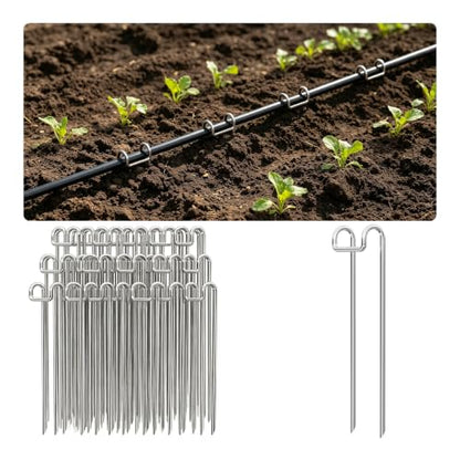 Thiswing Drip Irrigation Tubing Stakes, 30 Pack Hose Hold Downs for Garden - size: 30PCS