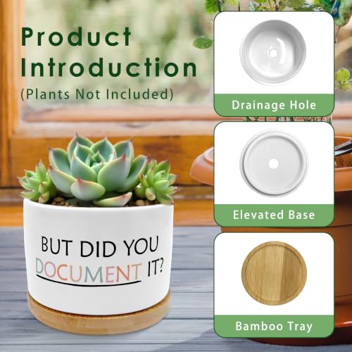 But Did You Document It Funny Plant Pots Succulent Planters - color: Style B