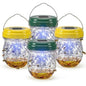 4 Pack Solar Wasp Traps Outdoor Hanging, Bee Traps for Outside