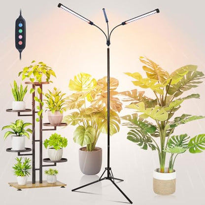 FECiDA Full Spectrum Standing Grow Lights for Indoor Plants, Bonsai Tree - size: 3-Tube