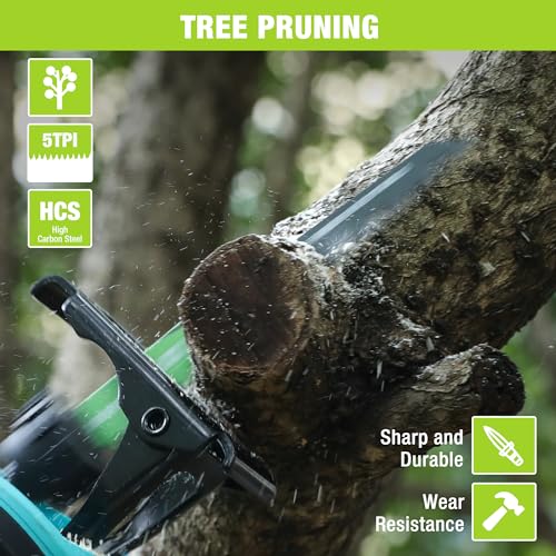 WORKPRO 6" Wood Pruning Reciprocating Saw Blade Set, 5TPI, 5-Piece - size: 6 Inch