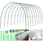 9 Sets Greenhouse Hoops for Raised Beds,45 Pcs Garden Hoops Grow Tunnel Rust-Free Fiberglass Garden Stakes Hoops, Plant Support Hoop House Kit Frame for Shade Cloth Netting Row Cover Garden Supplies