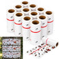 12 Rolls Spotted Lantern Fly Tree Trap 30 Feet Each Roll Lanternfly Tree Outdoor Fruit Fly Sticky Strips Paper Insect Sticky Barrier Trunk Wraps to Protect Plant, Lawn, Garden(White) - color: White
