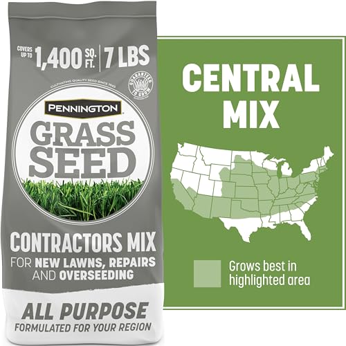 Pennington Contractors Central Grass Seed Mix, 7 lb - size: 7 Lb