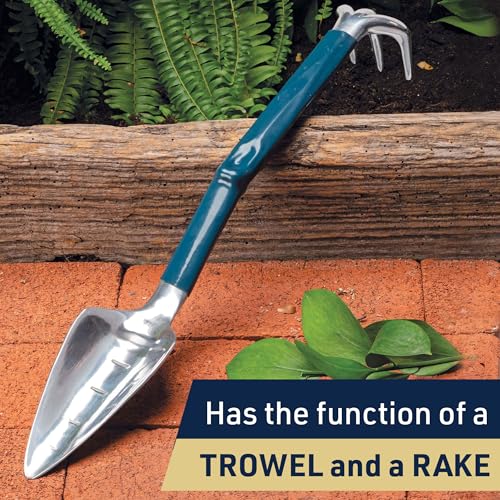 Kings County Tools Garden Shovel and Rake Combo Multi Tool,17-Inch