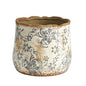 Nearly Natural 7 in Tuscan Ceramic Gray Scroll Decorative Planter - size: 7in.