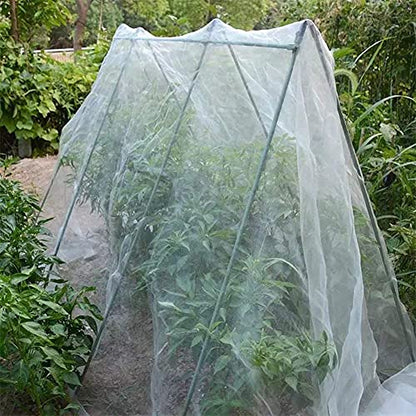 Agfabric Garden Netting 6.5'x15' Insect Pest Barrier Bird Netting for Garden Protection,Row Cover Mesh Netting for Vegetables Fruit Trees and Plants,White - size: 6.5'x15'