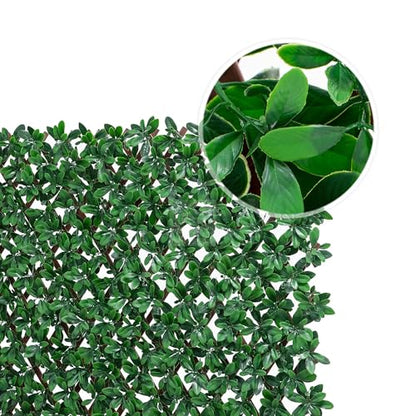 NatraHedge 20''X50'' Artificial Privacy Grass Wall Decor, Laurel Leaf - color: Laurel Leaf