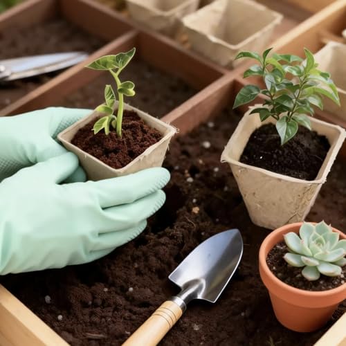 Delphinus 12 Packs Seedling Starter Trays, 144 Cells