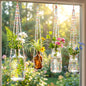 Suncalla 4 Pack Crystal Macrame Plant Hanger, Crystal Beaded Plant Hanger