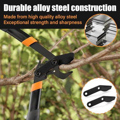Lopper Blades Fit for Fiskars PowerGear 25"/31" & PowerGear 2 27"/32", 2 PC