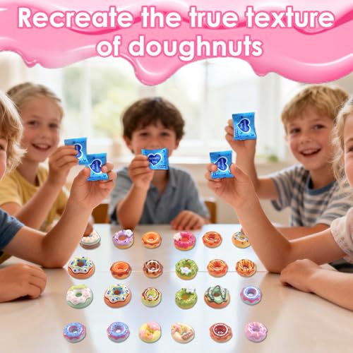 Mini Glow In The Dark Animal Resin Models, Resin Animals Mystery Bags, Individually Wrapped Blind Bags Tiny Animal Figurines, Collectible Mini Animals For Fairy Garden, DIY Crafts (50, Doughnut) - color: Doughnut