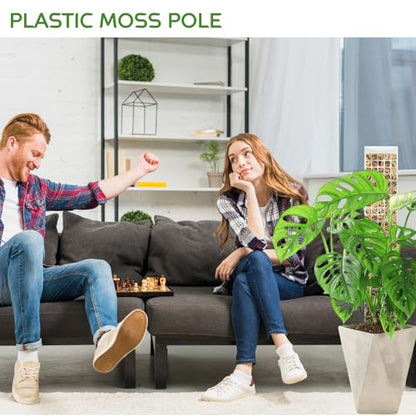 Plastic Moss Pole for Monstera and Climbing Plants, 24-Inch, 4-Pack