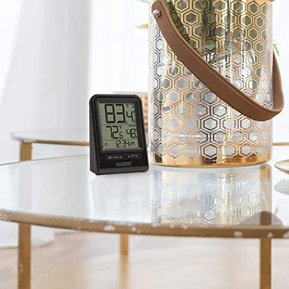 308-1409BT Digital Wireless Thermometer & HI/LO records & Humidity, 330ft - color: Black