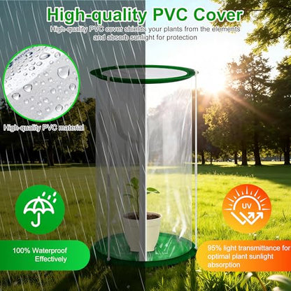 3 Pack Mini Greenhouse Cover, PVC, 22.8×12.6 Inch