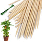Bamboo Plant Stakes25Pack,HAINANSTRY 18Inch Plant Supports With25Green Ties - color: Burlywood, size: 18 Inch 25Pack