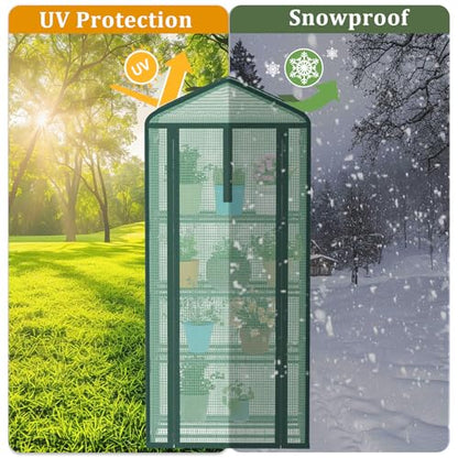 4-Tier Mini Greenhouse for Indoor Outdoor - style: 4-Tier