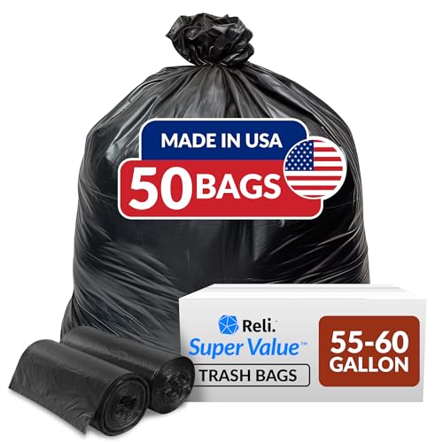 Reli. 55-60 Gallon Trash Bags Heavy Duty