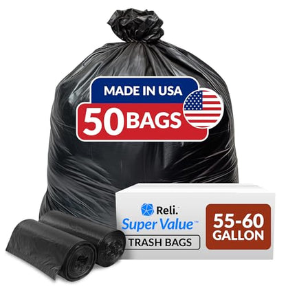 Reli. 55-60 Gallon Trash Bags Heavy Duty