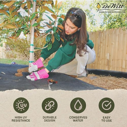 Dewitt Sunbelt Heavy-Duty Weed Barrier Fabric 3.2 oz, 6 x 300 Feet, 5-Pack - size: 5 Pack, style: 6' x 300'