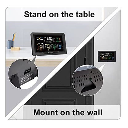 KETOTEK Wireless Radio Weather Station with 3 Outdoor Sensors