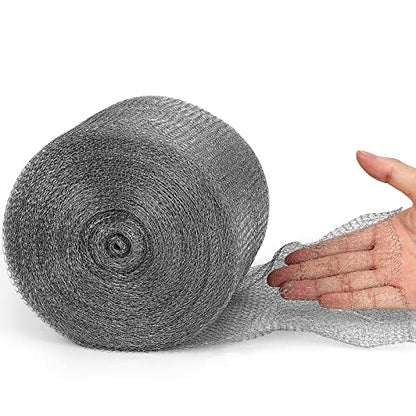 Valchoose 5”X 100 Ft Stainless Steel Mesh Roll, Wire Mesh for Rodent - size: 5”X 100Ft