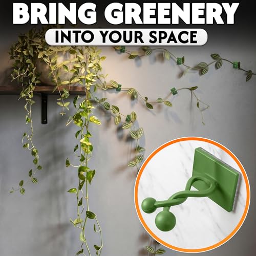 100Pcs Climbing Plant Wall Clips for Vines, Flexible Plastic (Green) - color: Small Green 100 Pcs