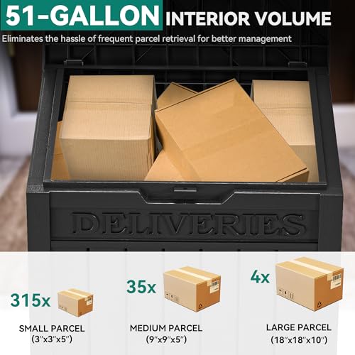 YITAHOME 51 Gallon Resin Package Delivery Box