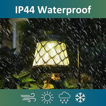 MCSSLNT Solar LED Stake Lantern with Shepherd Hook, Waterproof Solar-Powered Lighting, Decor for Gardens, Pathways & Patios - style: Lantern With Shepherd Hook