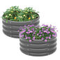 Besebay 2-Pack 2x1ft Galvanized Raised Garden Bed, Outdoor Planter Bed, - color: Dark Grey, size: 2x2x1ft-2Pcs