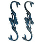 Sungmor Cast Iron Plant Hangers, 2PC Mermaid & 11 Inch Length, Large S Hooks for Hanging Plants, Ceiling Extender Hooks for Hanging Flower Basket, Planter, Macrame Plant Holder, Lantern, Windchime - color: Mermaid Hooks- 2pcs