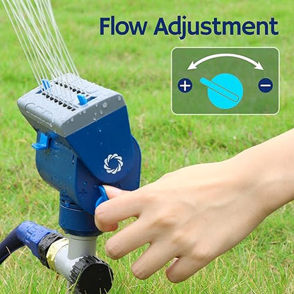 Airthereal Oscillating Sprinkler - Metal Step Spike, 4,069 sq.ft. Coverage - size: 1-Pack
