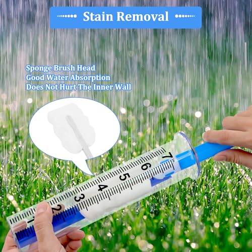 Rain Gauge Outdoor, Rain Gauge Replacement Tube,Large 7" Plastic Rain Gauge