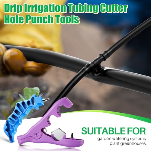 Feekoon Drip Irrigation Tubing Cutter Hole Punch Tools