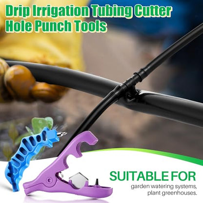 Feekoon Drip Irrigation Tubing Cutter Hole Punch Tools