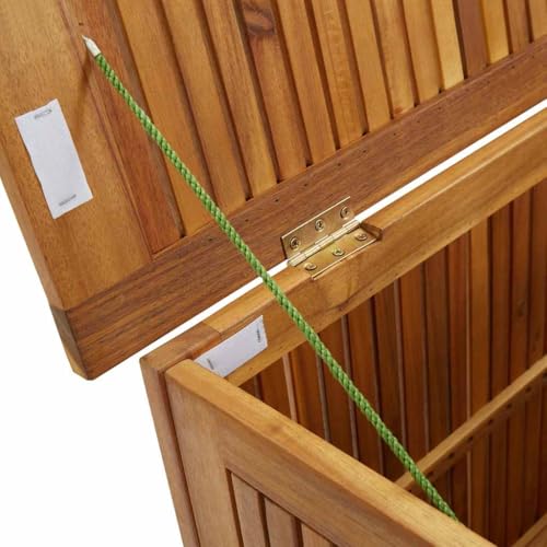 vidaXL Garden Storage Box 35.4"x19.7"x22.8" Solid Wood Acacia - size: 35.4" x 19.7" x 22.8"