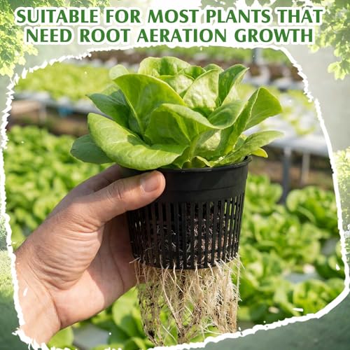 Weysat 16 Pcs Pond Plant Baskets 6 x 4.5 Inch, Aquatic Net Pot N Mesh - color: N Mesh, size: 6 x 4.5 Inch