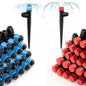 50pcs Drip Emitters with Stake for 1/4" Irrigation Tubing, Adjustable 360 Degree Water Flow Irrigation Vortex Sprayers & Stream Emitters On 5" Stake Garden Irrigation Dripper System - color: Drip Emitters-50P