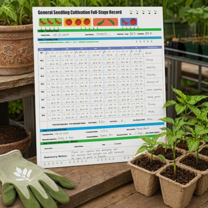 Acrylic Reusable Seedling Cultivation Record Board for Seed Starter Tray Seedling Tray (2PCS)