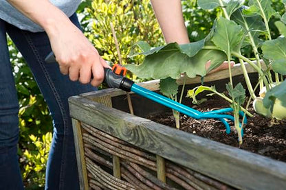 Gardena combisystem Hand Grubber: Three-tined Garden Claw for loosening and aerating Soil, 7 cm Working Width, Ergonomic Handle, Corrosion Protection (8921-20) - style: Hand Grubber