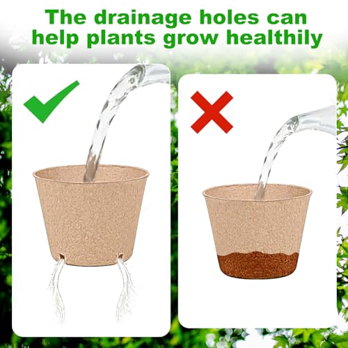 JNYONG 120 Packs 4 Inch Peat Pots，Garden Germination Nursery Pots