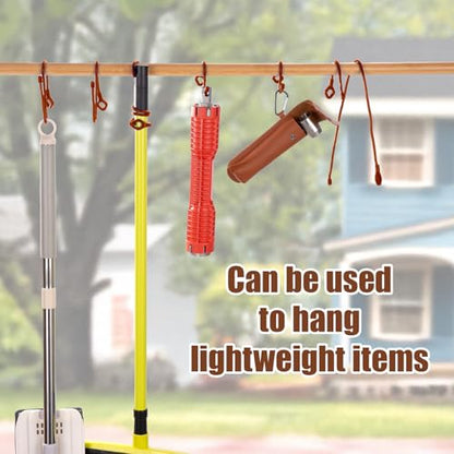 HOMEE 24Pcs Reusable Silicone Cable Twist Ties with Holes 6, 12, 18 inch - color: Brown, size: 6"+12"+18" - 24 PCS